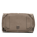 Leather Fold Over Trunk Adele Clutch Brown - Lab Luxury Resale