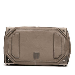 Brown Alexander Wang Leather Fold Over Trunk Adele Clutch bag with sleek design and fold-over flap, stylish accessory for evening wear.