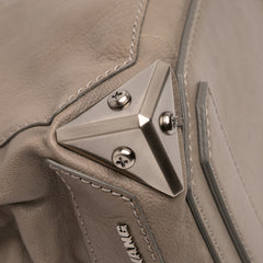 Brown Alexander Wang Fold Over Trunk Adele clutch bag featuring sleek leather design and folded top closure.