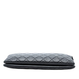 Quilted Lambskin Boy Zip Clutch Black - Lab Luxury Resale