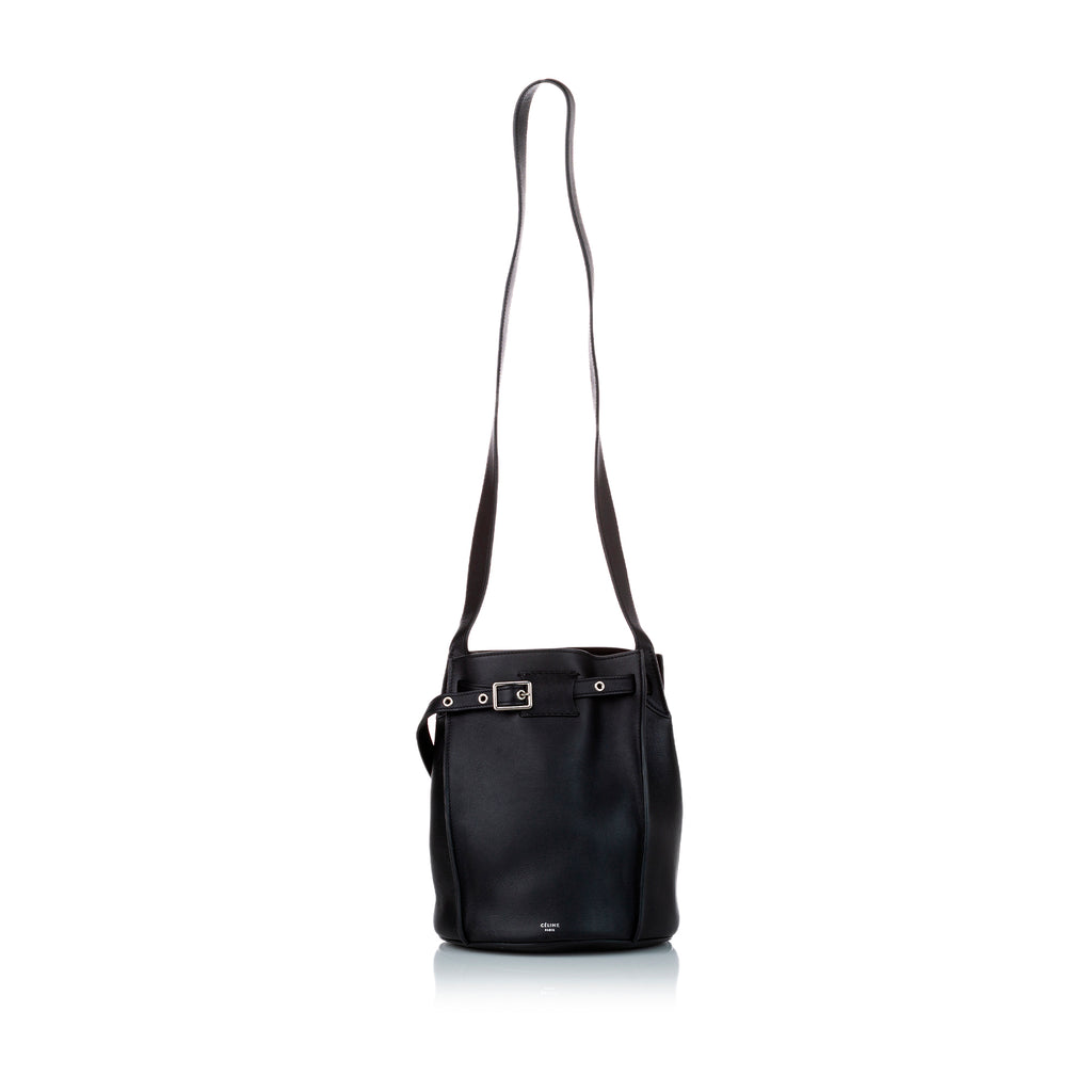 Celine Big Leather Bucket Bag Black | LAB