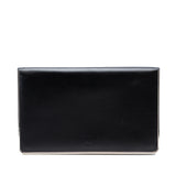 Metal Trimmed Smooth Calfskin Clutch Black - Lab Luxury Resale