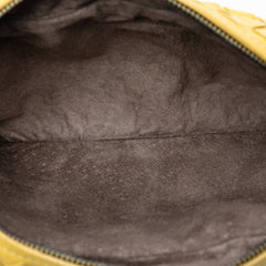Mini Nappa Intrecciato Expandable Chain Flap Crossbody Yellow - Lab Luxury Resale
