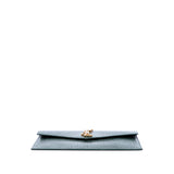 Croc Embossed Leather Uptown Pouch Black - Lab Luxury Resale