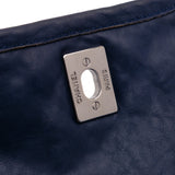 Large Quilted Calfskin Natural Beauty Split Pocket Flap Blue - Lab Luxury Resale