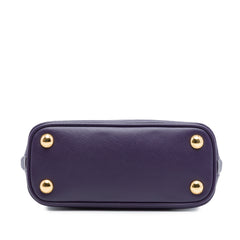 Mini Saffiano Lux Promenade Satchel Purple - Lab Luxury Resale