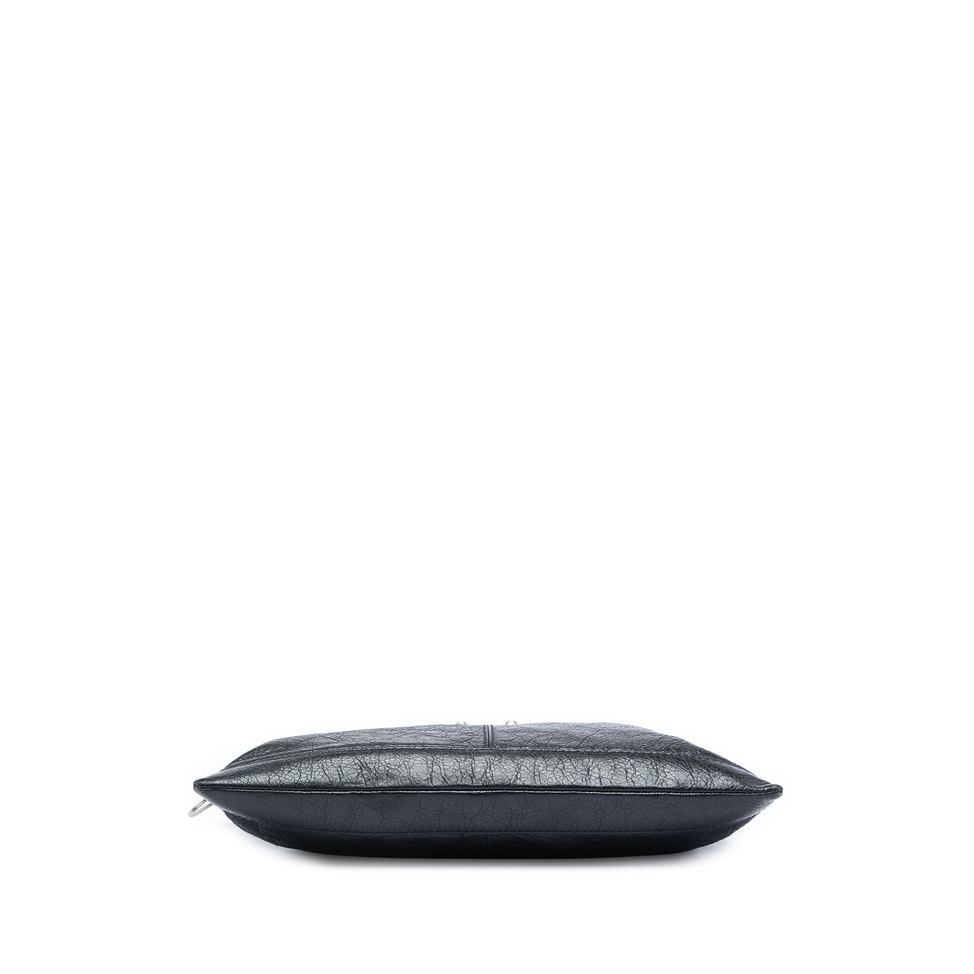 Lambskin Motocross Classic Clip Clutch M Black - Lab Luxury Resale