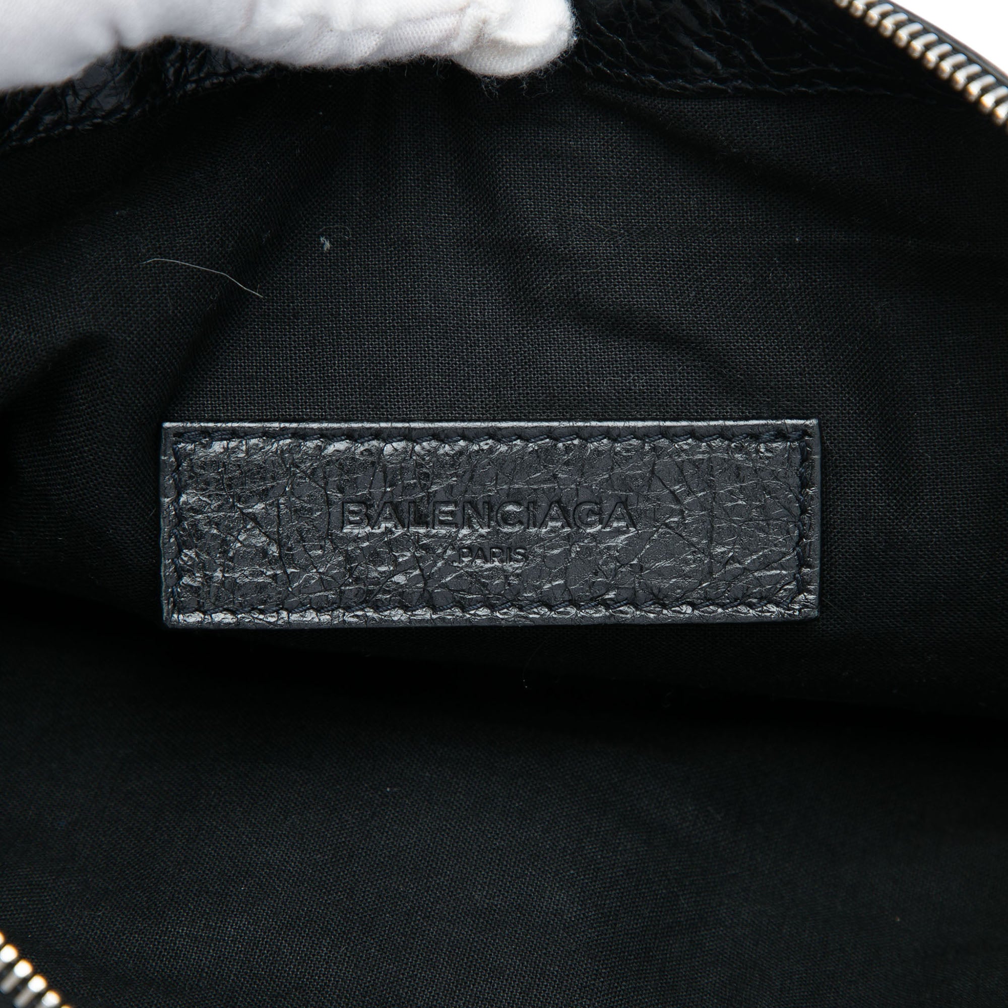 Lambskin Motocross Classic Clip Clutch M Black - Lab Luxury Resale
