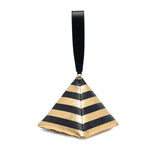 Metallic Lambskin Kheops Pyramid Clutch Black - Lab Luxury Resale