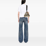Pre-Owned Chanel Metallic Lambskin Kheops Pyramid Clutch