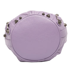Lambskin Le Cagole Bucket Bag XS Purple - Lab Luxury Resale