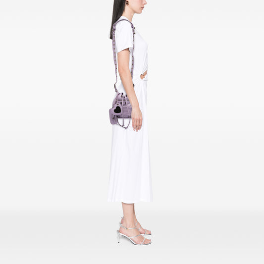 Lambskin Le Cagole Bucket Bag XS Purple - Lab Luxury Resale