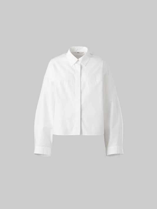 Uniqlo cotton cocoon shirt in size XL, new with tags, featuring a relaxed fit and soft cotton fabric.