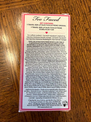 Too Faced Lip Injection Plump & Pretty Set, unopened beauty kit with lip plumping gloss and matching lip products on a white background.