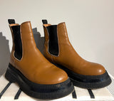 GANNI Camel Lug Boots Size 41