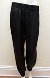 Horses Atelier Black Satin Jogger Size 3 US 8/10 - LAB