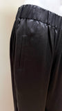 Horses Atelier Black Satin Jogger Size 3 US 8/10 - LAB