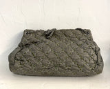 Pre-Owned Chanel Paris Byzance Tweed on Stitch Nylon Bubble Tote Green