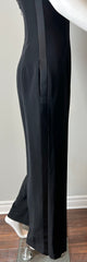 Wayne Clark vintage evening tuxedo jumpsuit in size 2, stylish black formal clothing with tailored fit and classic design.