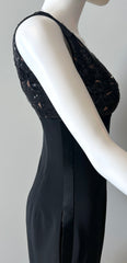 Wayne Clark vintage evening tuxedo jumpsuit, size 2, stylish black formal clothing with tailored fit and elegant design.