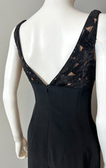 Wayne Clark vintage evening tuxedo jumpsuit in size 2, stylish black formal clothing with tailored fit and classic design.