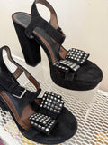Marni Suede Sandal with Bow Size 38 - LAB