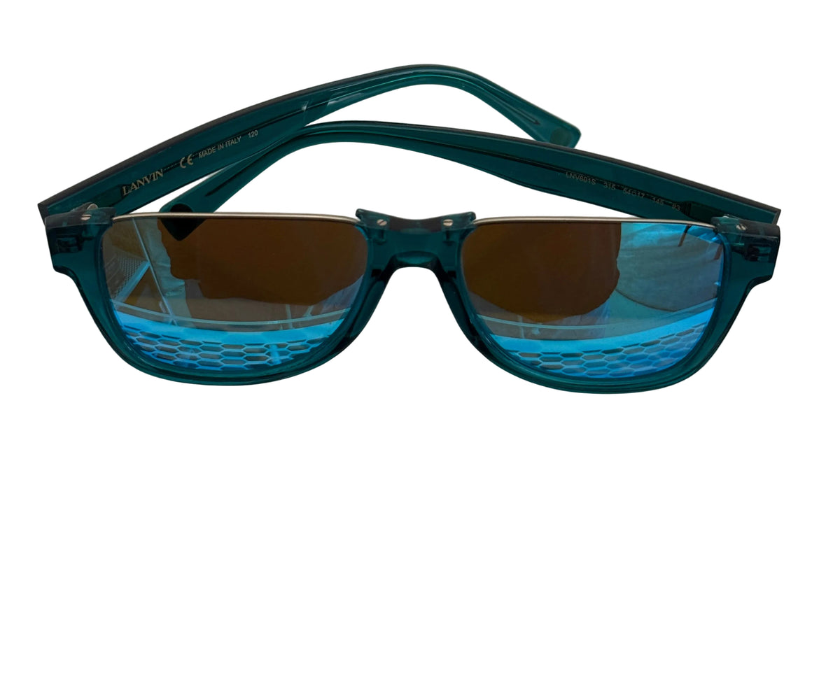 Lanvin Lloyd sunglasses with dark tinted lenses and sleek black frames, stylish accessories for sun protection and fashion.