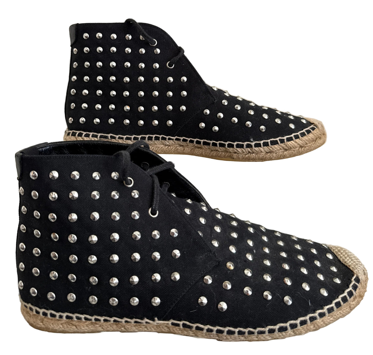 Yves Saint Laurent Espadrille Stud Boot in size 37.5, stylish shoes featuring stud details and classic design.