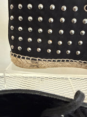 Yves Saint Laurent Espadrille Stud Boot in size 37.5, stylish shoes with stud accents, made of high-quality materials.