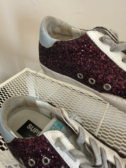 Golden Goose Plum Sparkly Size 35