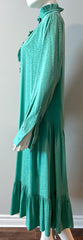 Masscob Dunne dress in size small, new with tags, featuring a stylish, lightweight clothing design.