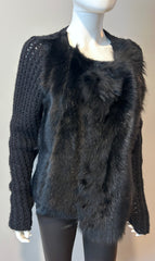 Of Two Minds reversible medium-sized jacket, showing both outer and inner fabric in a casual clothing style.