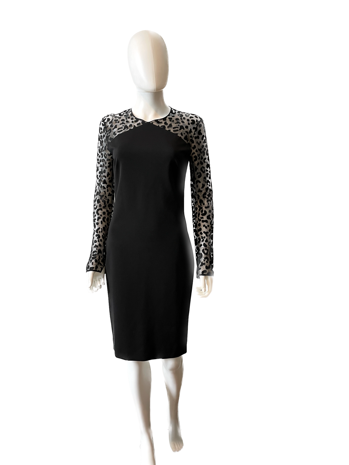 Stella McCartney mini dress in size IT44/US6, stylishly designed, displayed on a hanger with elegant fabric details.