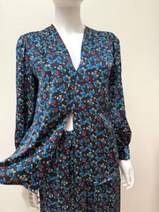 Smythe Blue Floral 2-Piece Set XS