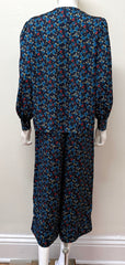 Smythe Blue Floral 2-Piece Set XS
