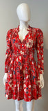 ULLA JOHNSON Floral Print Mini Dress Size 2-Dresses-LAB