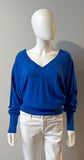 ÉTOILE ISABEL MARANT Camilla V Neck/Back Sweater (Grey and Blue)-Sweater-LAB
