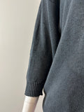 Pomandere Linen/Cotton Dark Grey Sweater Size 6-Sweater-LAB