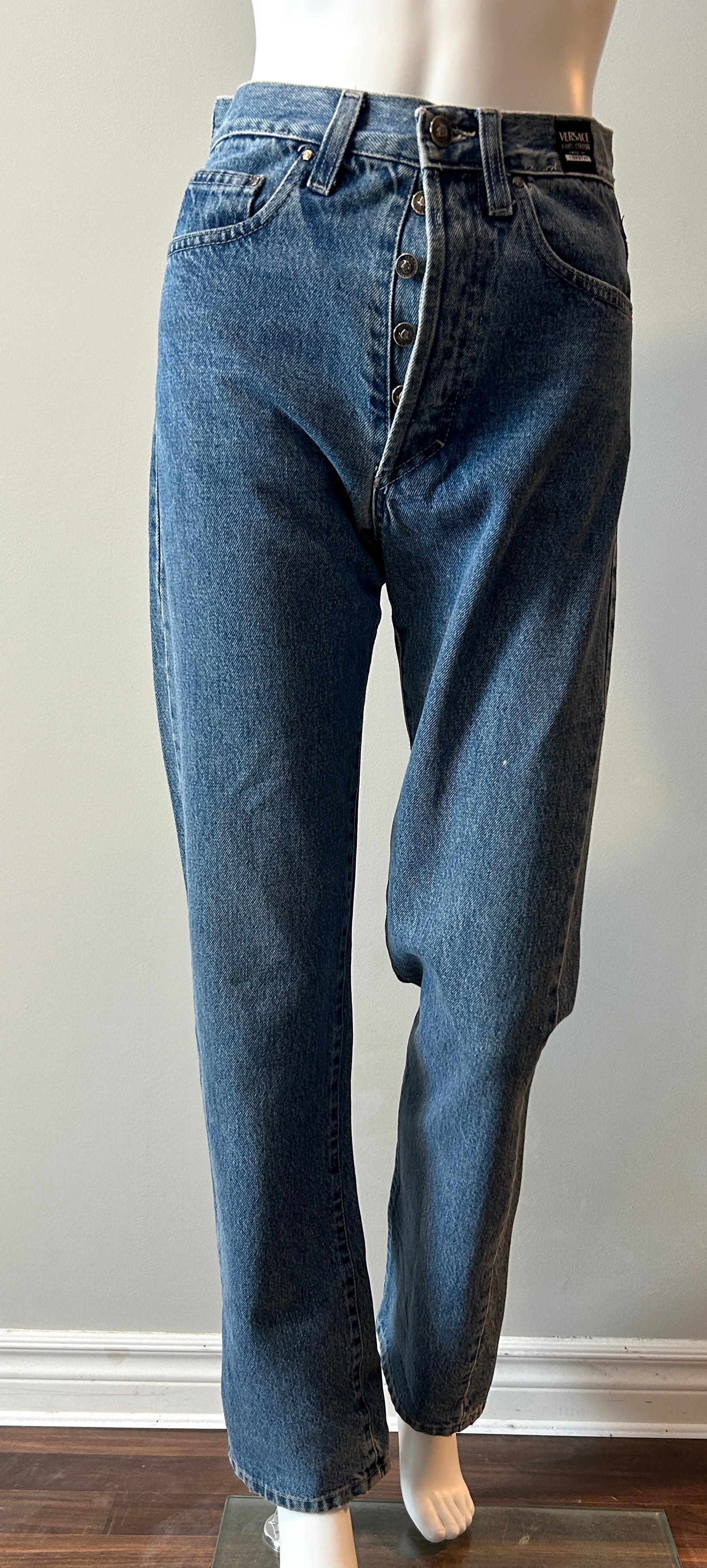 Versace Jeans Couture Vintage High Waist Straight Leg