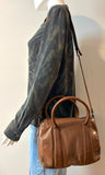 Numero 10 Brown Leather Crossbody Duffle-Bags-LAB