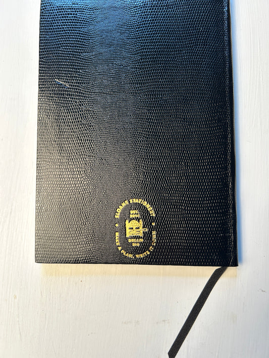 Black Sloane Stationery Make It Happen Journal with lined pages for home or personal use.