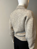 ISABEL MARANT Rane Half-Zip Sweater - Beige/grey Size 36/4 - LAB