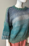 Rose Carmine Mohair Sweater Blue Green - LAB