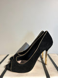 MIU MIU Black Suede Pumps Size 38.5-Shoes-LAB