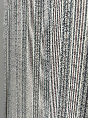 Raquel Allegra grey stripe duster dress in size XS, lightweight, flowy fabric with long sleeves and a relaxed silhouette.