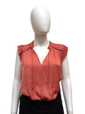 Ulla Johnson Ren Coral Sleeveless Blouse - LAB
