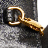 Croc Embossed Leather Wallet On Chain Black - Lab Luxury Resale