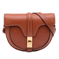 Small Calfskin Besace 16 Crossbody Brown - Lab Luxury Resale