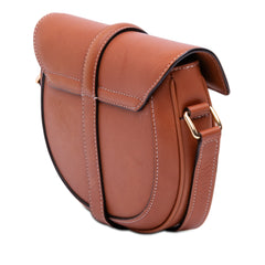Small Calfskin Besace 16 Crossbody Brown - Lab Luxury Resale