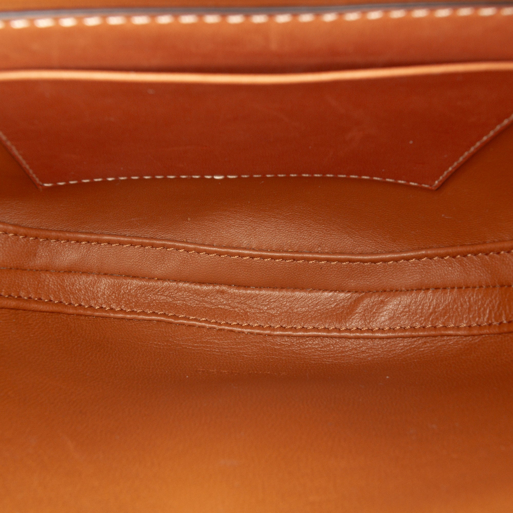Small Calfskin Besace 16 Crossbody Brown - Lab Luxury Resale